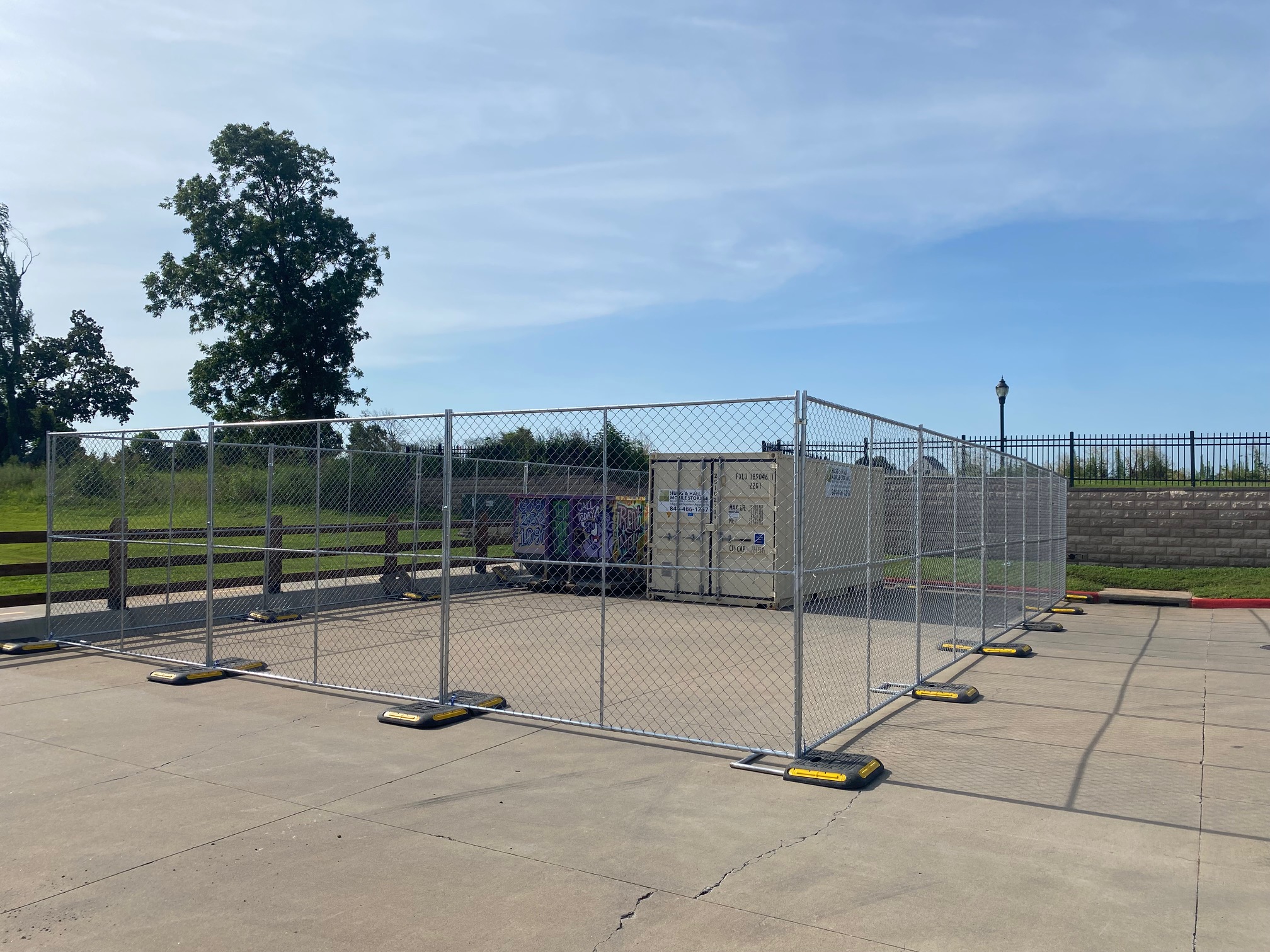 Temporary fencing at events